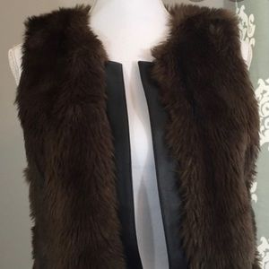Faux Brown Fur Vest-Sanctuary Clothing Los Angelos
